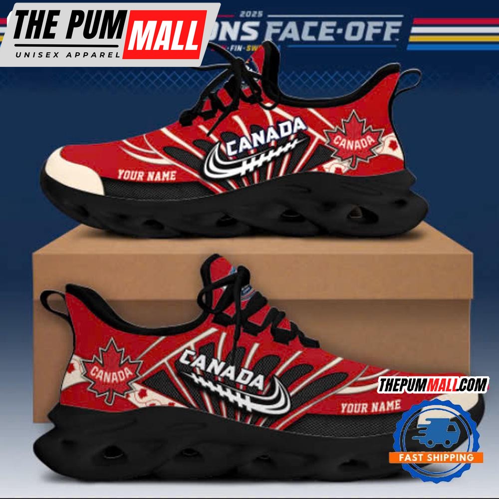 NHL 4 Nations Faceoff Canada Personalized Max Soul Shoes