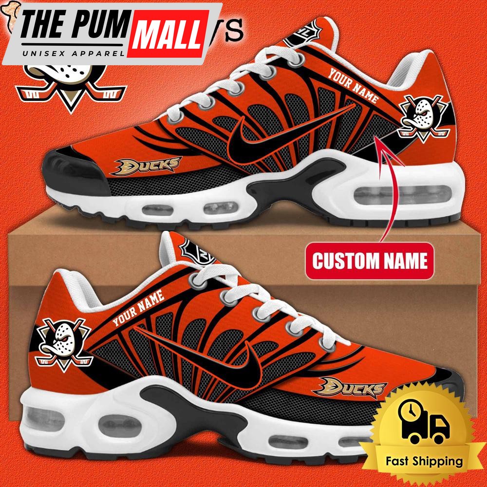 NHL Anaheim Ducks Hockey Logo Custom Name Air Max Plus Shoes