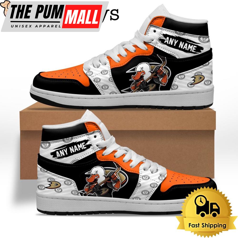 NHL Anaheim Ducks Special Team Mascot Custom Air Jd 1 Shoes , Mens Sneakers