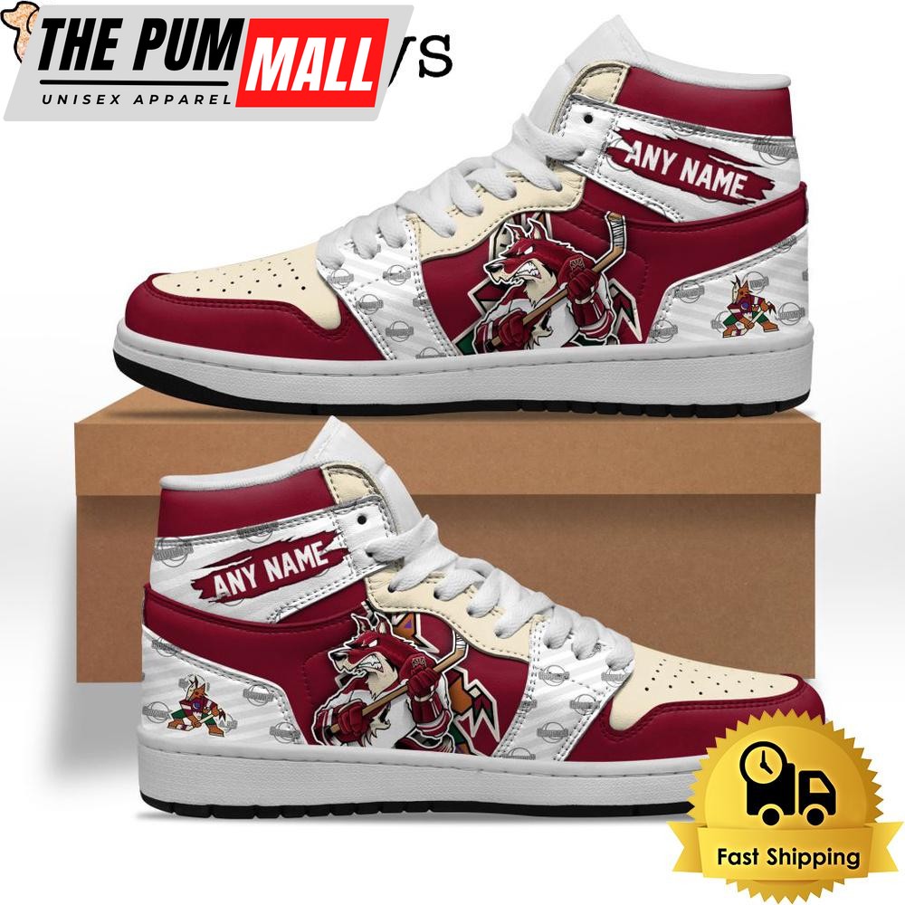 NHL Arizona Coyotes Special Team Mascot Custom Air Jd 1 Shoes , Mens Sneakers