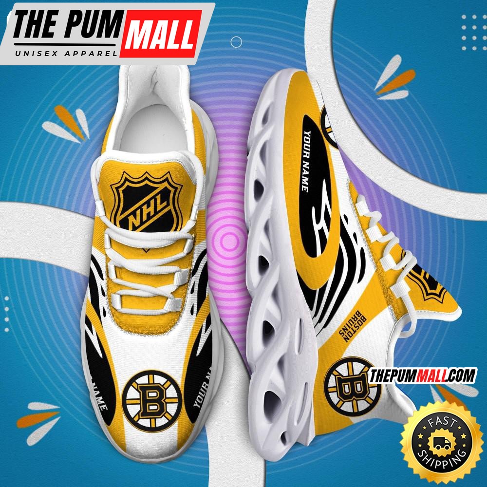 NHL Boston bruins Personalized Max Soul Shoes