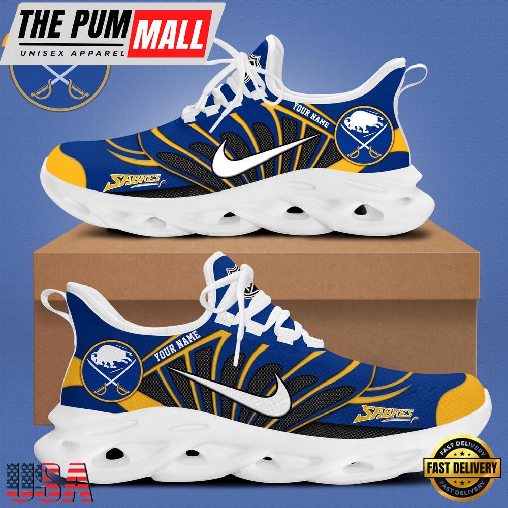 NHL Buffalo Sabres Hockey Logo Custom Max Soul Shoes, Running Sneakers Shoes