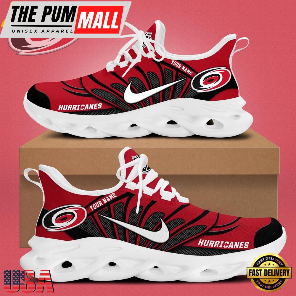 NHL Carolina Hurricanes Hockey Logo Custom Max Soul Shoes, Running Sneakers Shoes