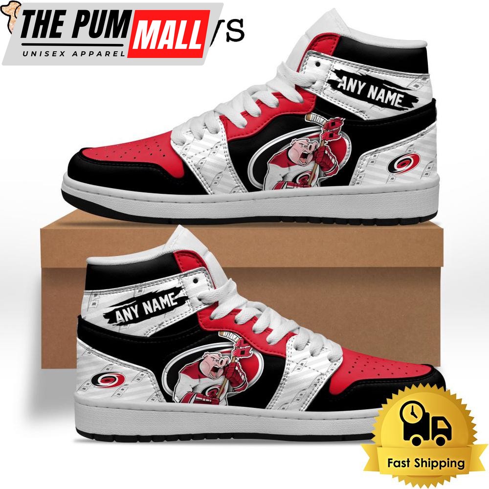 NHL Carolina Hurricanes Special Team Mascot Custom Air Jd 1 Shoes , Mens Sneakers