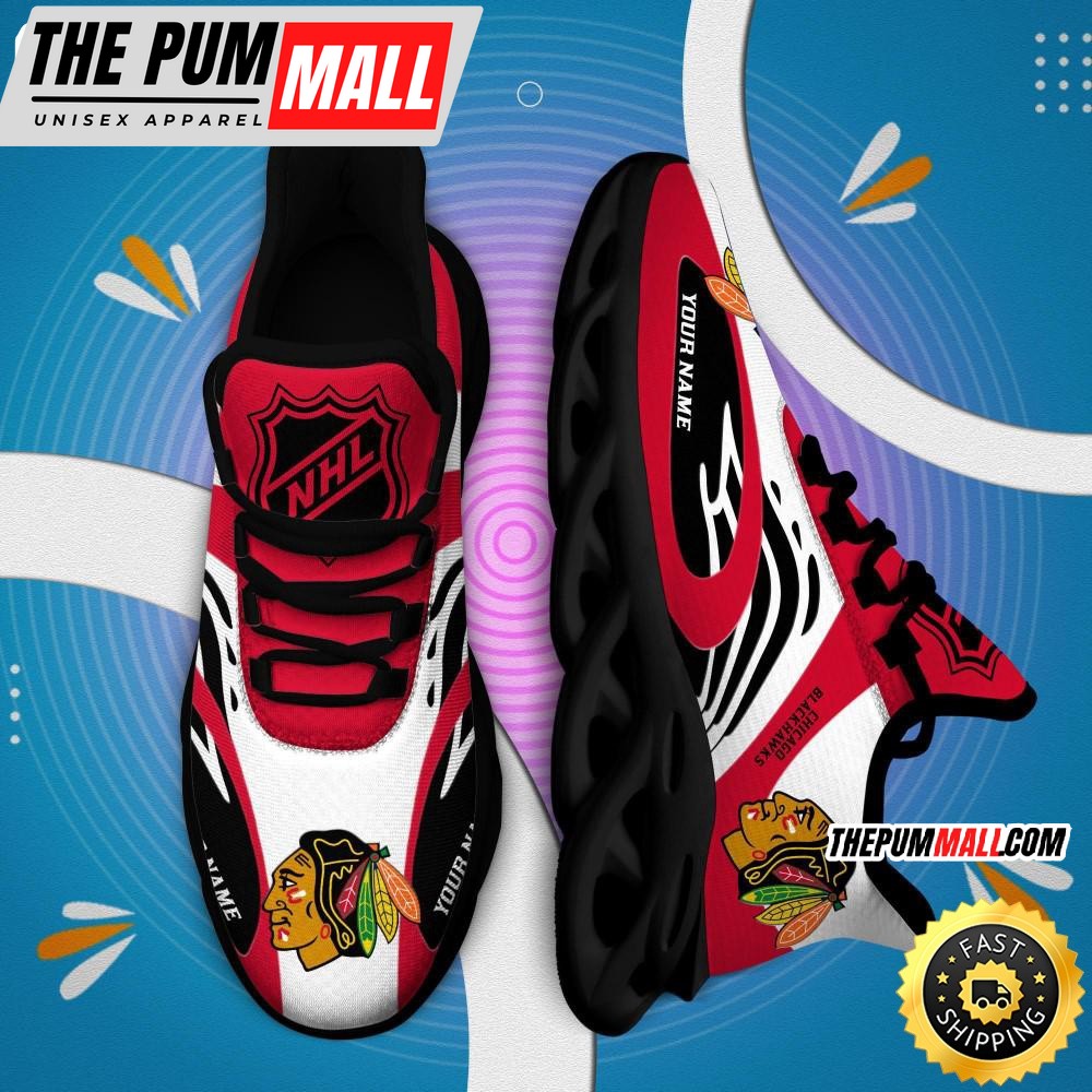 NHL Chicago Blackhawks Personalized Max Soul Shoes