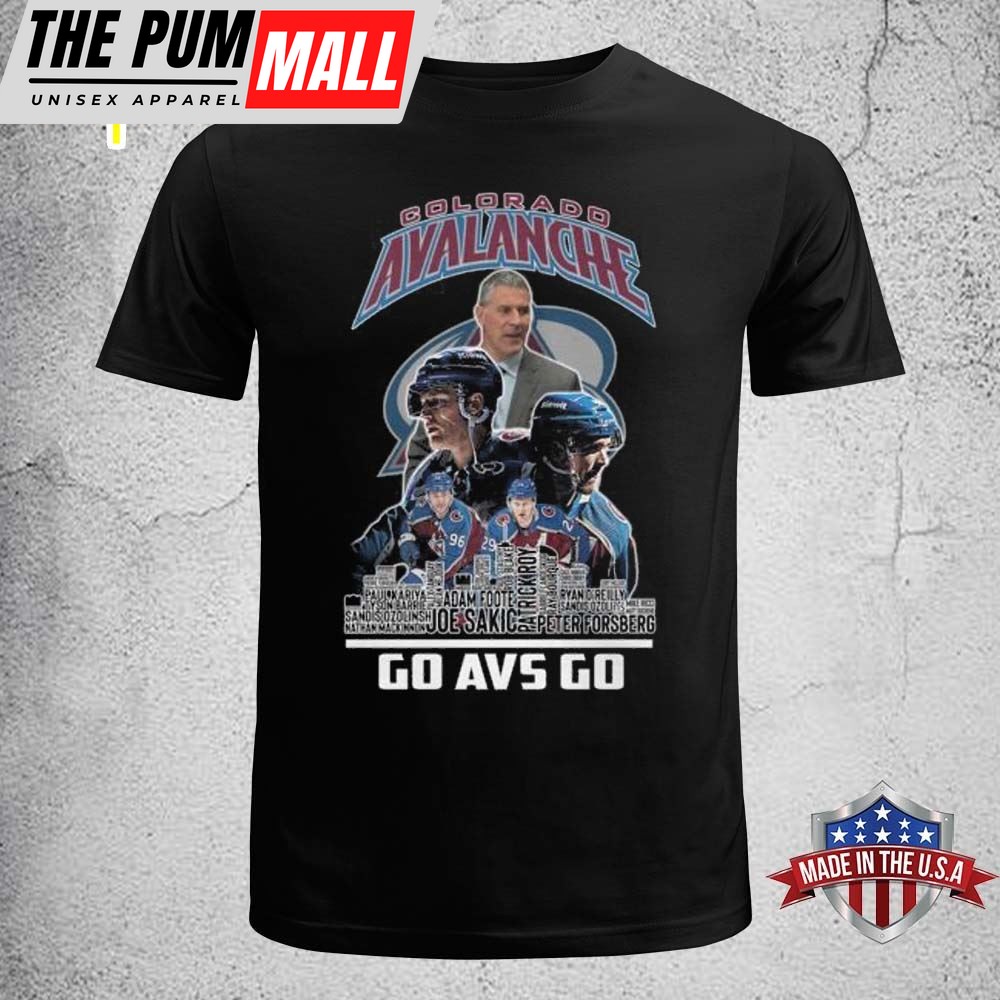 NHL Colorado Avalanche Ice Hockey Team Go Avs Go T-Shirt