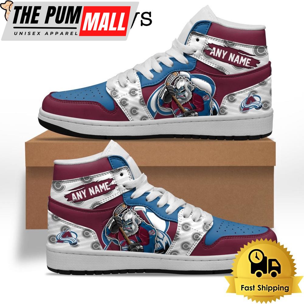 NHL Colorado Avalanche Special Team Mascot Custom Air Jd 1 Shoes , Mens Sneakers