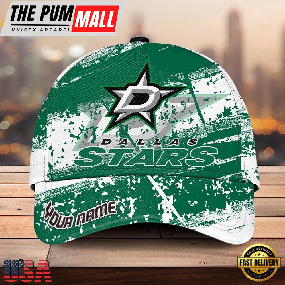 NHL Dallas Stars Explosive Grunge Logo 3D Print Cap – Baseball Cap Snapback Hats