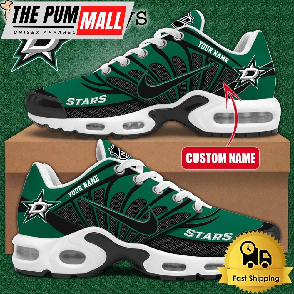 NHL Dallas Stars Hockey Logo Custom Name Air Max Plus Shoes