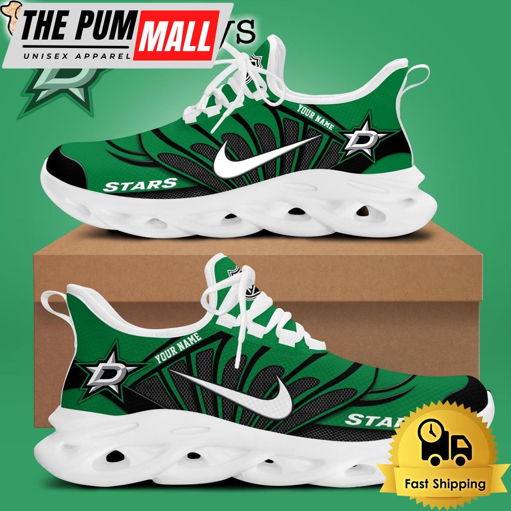 NHL Dallas Stars Hockey Logo Custom Name Max Soul Shoes