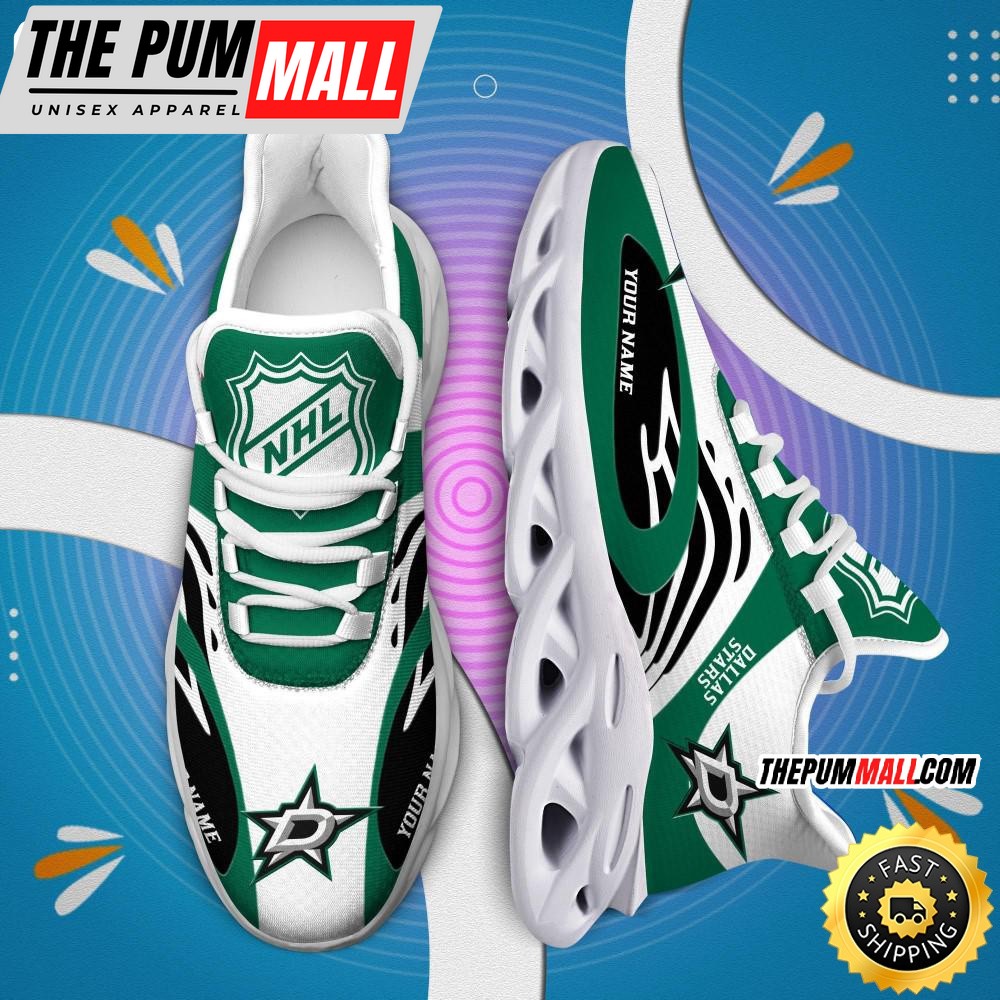 NHL Dallas Stars Personalized Max Soul Shoes