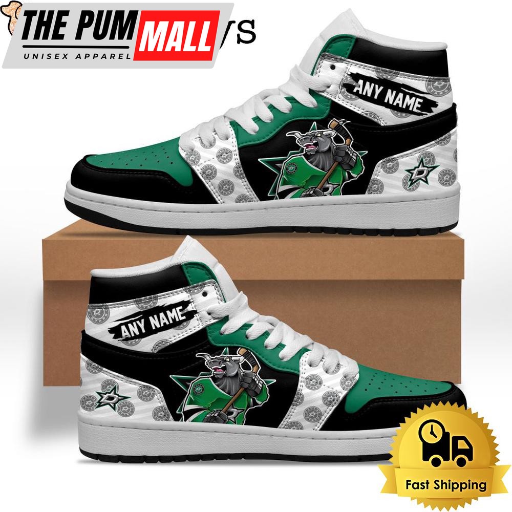 NHL Dallas Stars Special Team Mascot Custom Air Jd 1 Shoes , Mens Sneakers