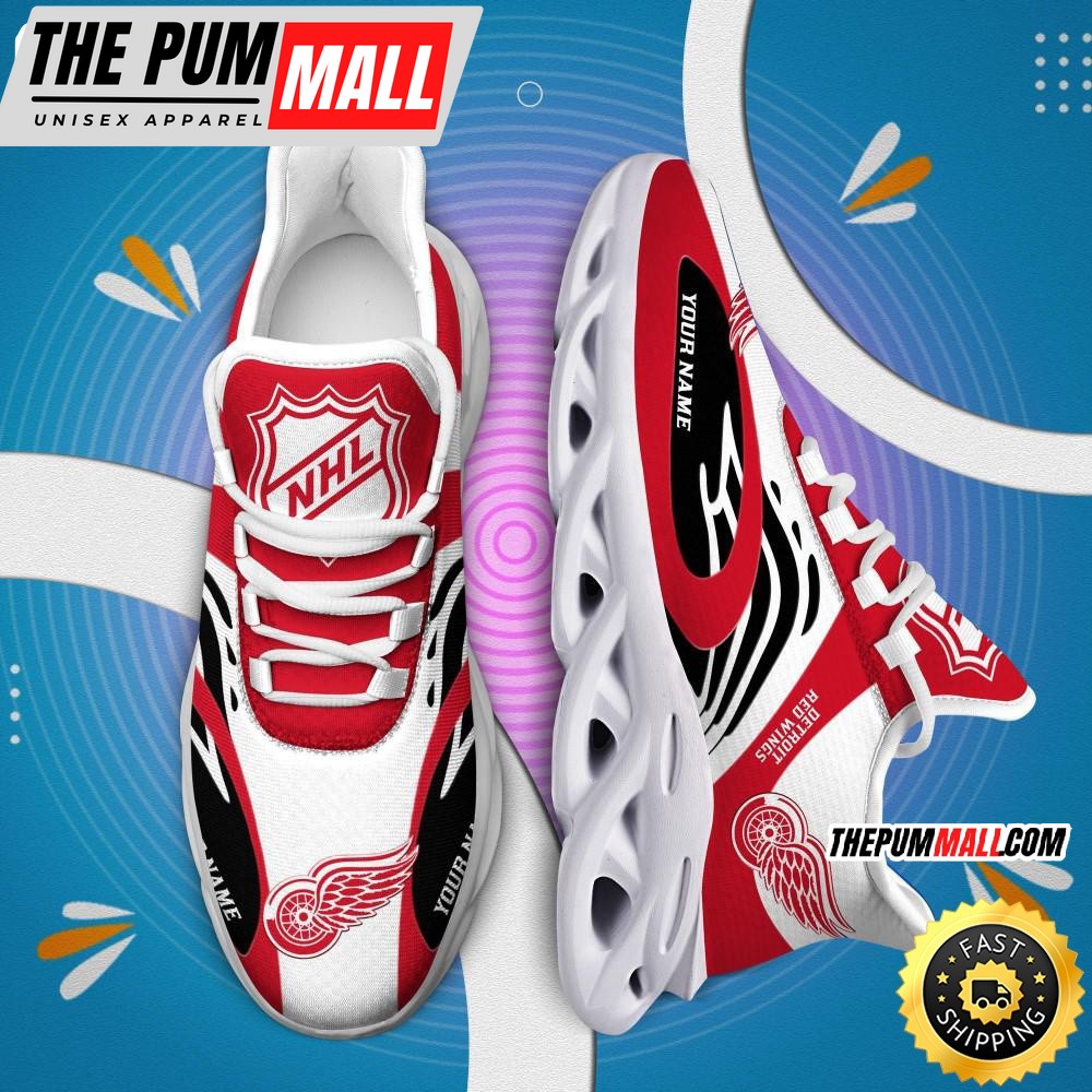 NHL Detroit Red Wings Personalized Max Soul Shoes