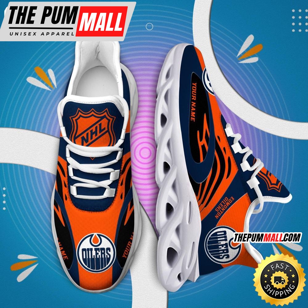 NHL Edmonton Oilers Personalized Max Soul Shoes