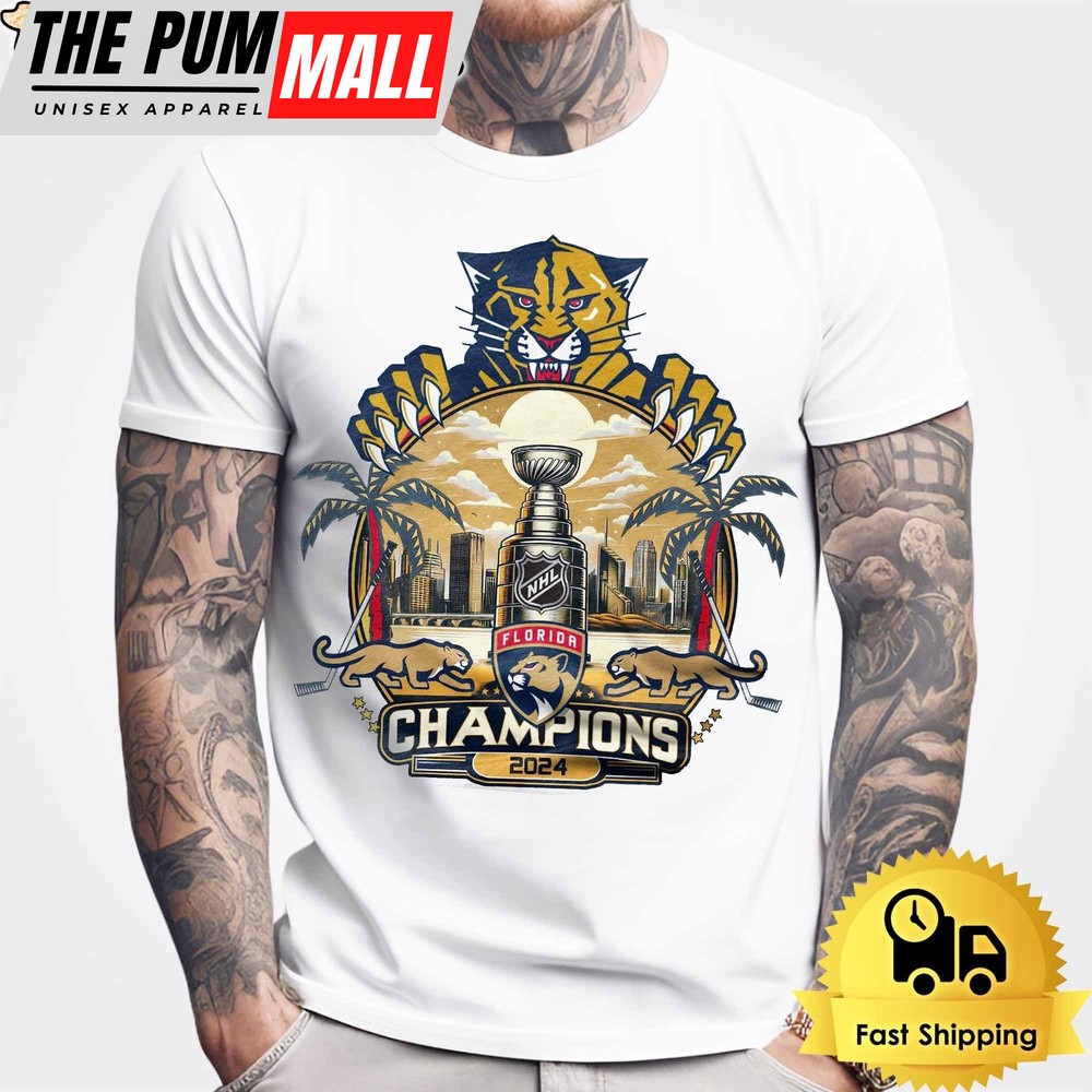 NHL Florida Panthers Champions 2024 T Shirt