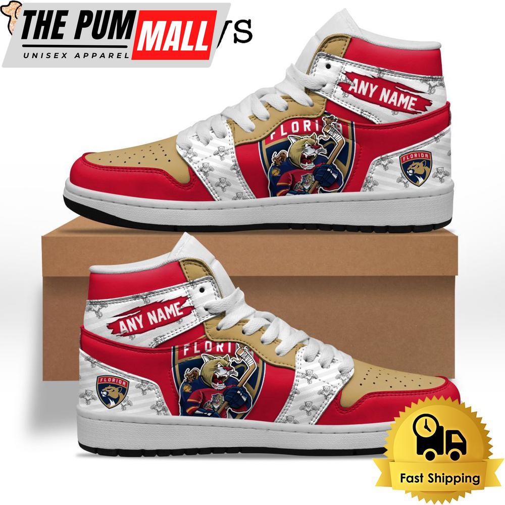 NHL Florida Panthers Special Team Mascot Custom Air Jd 1 Shoes , Mens Sneakers