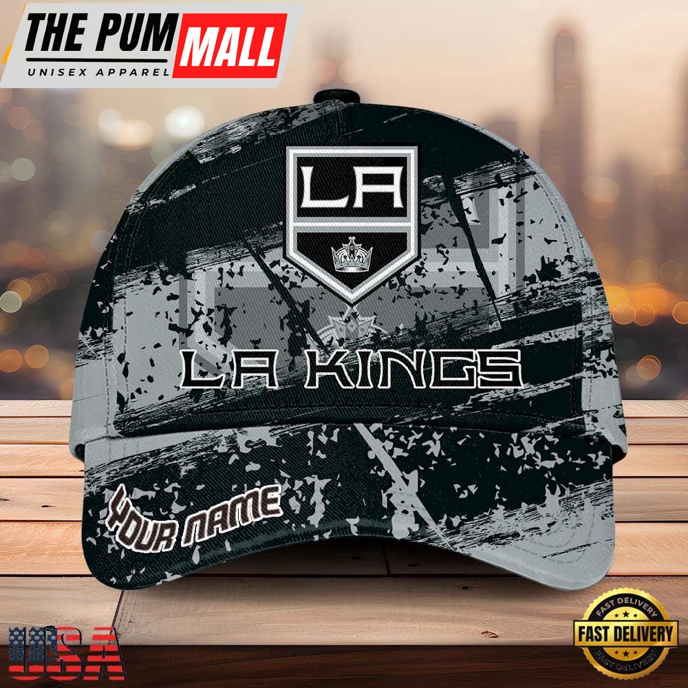 NHL LA Kings Explosive Grunge Logo 3D Print Cap – Baseball Cap Snapback Hats