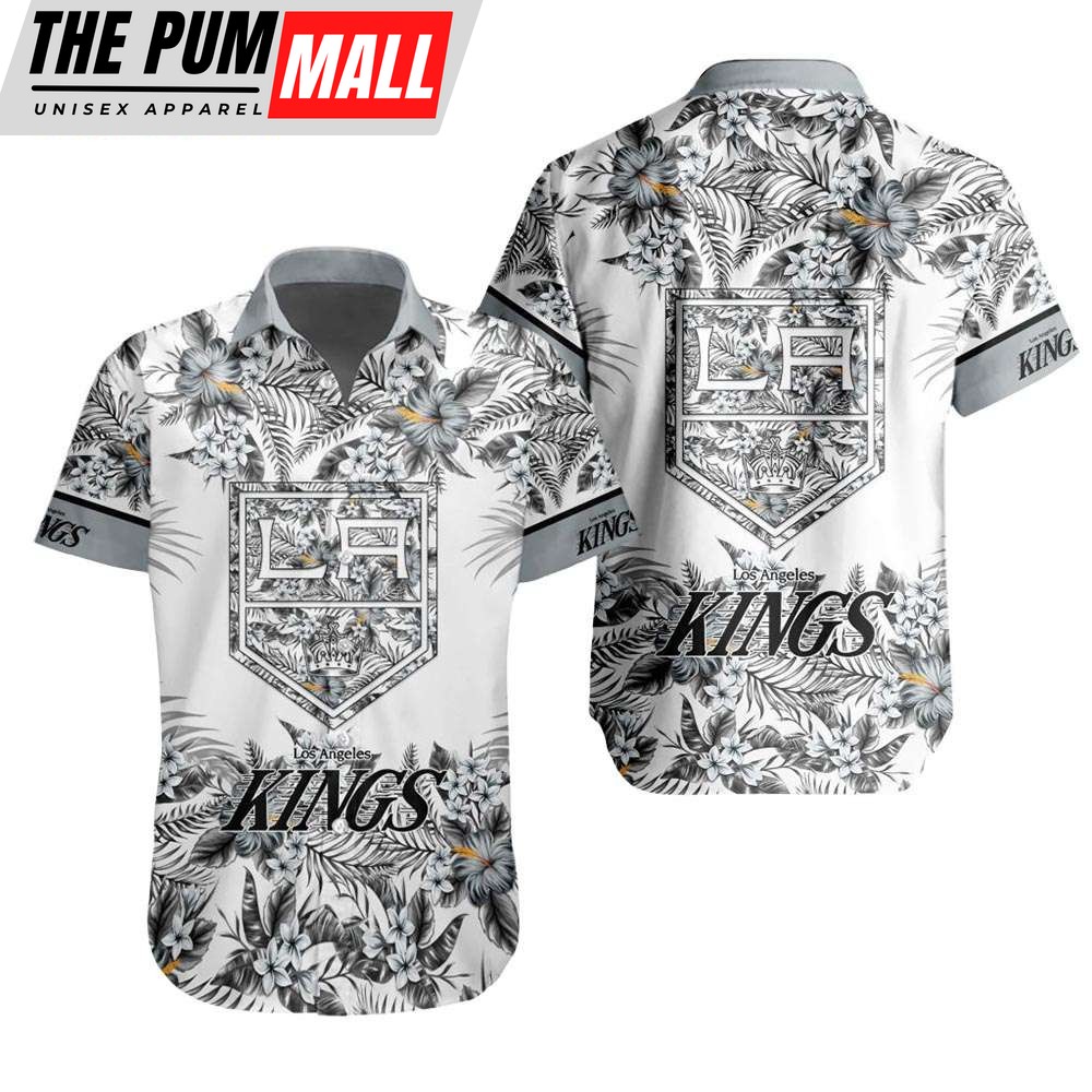 NHL Los Angeles Kings Tropical Floral Hibiscus Hawaiian Shirt