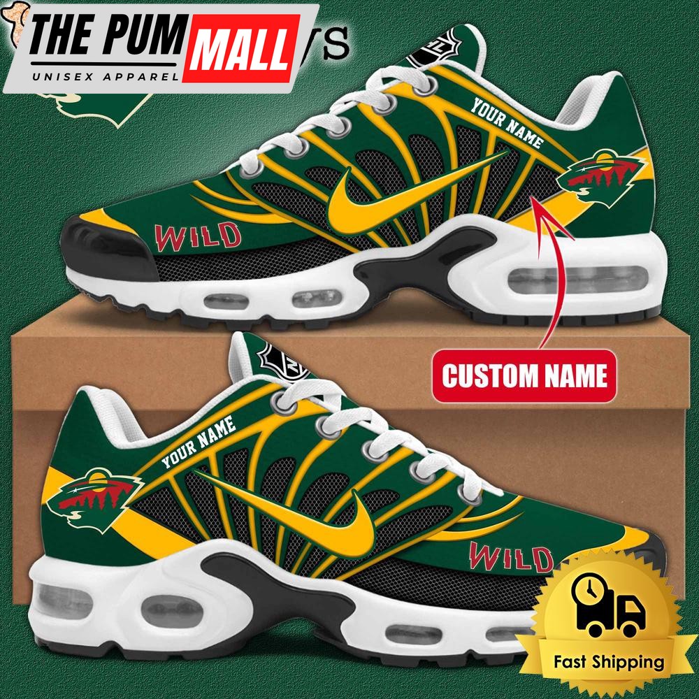 NHL Minnesota Wild Hockey Logo Custom Name Air Max Plus Shoes