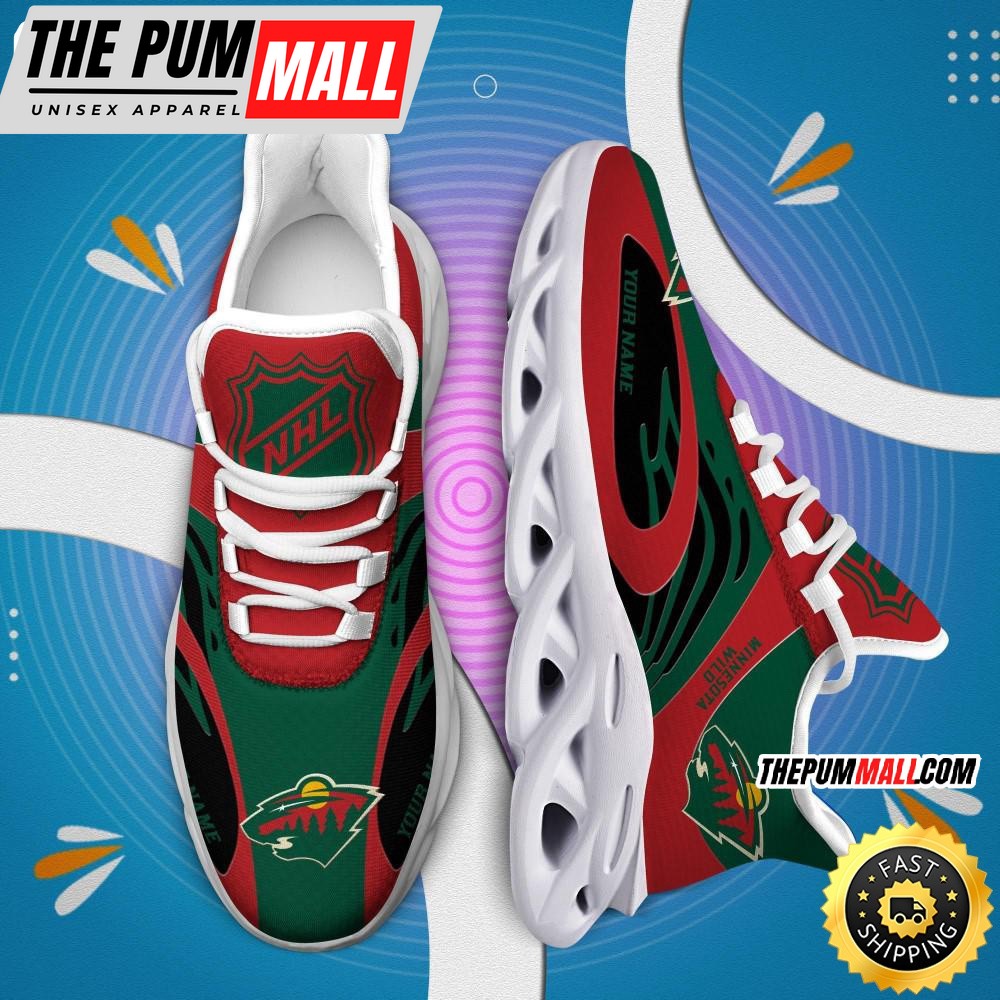 NHL Minnesota Wild Personalized Max Soul Shoes