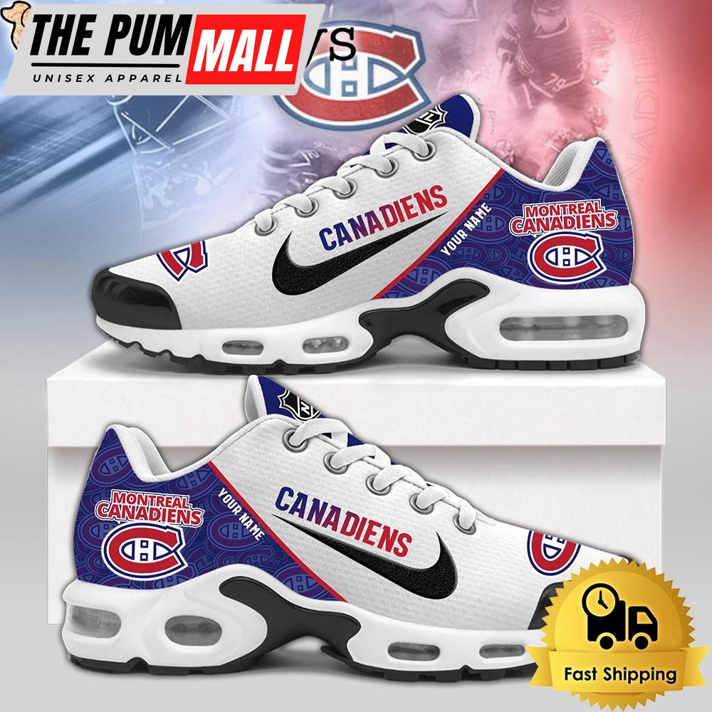 NHL Montreal Canadiens Custom Name Logo 2025 Air Max Plus Shoes