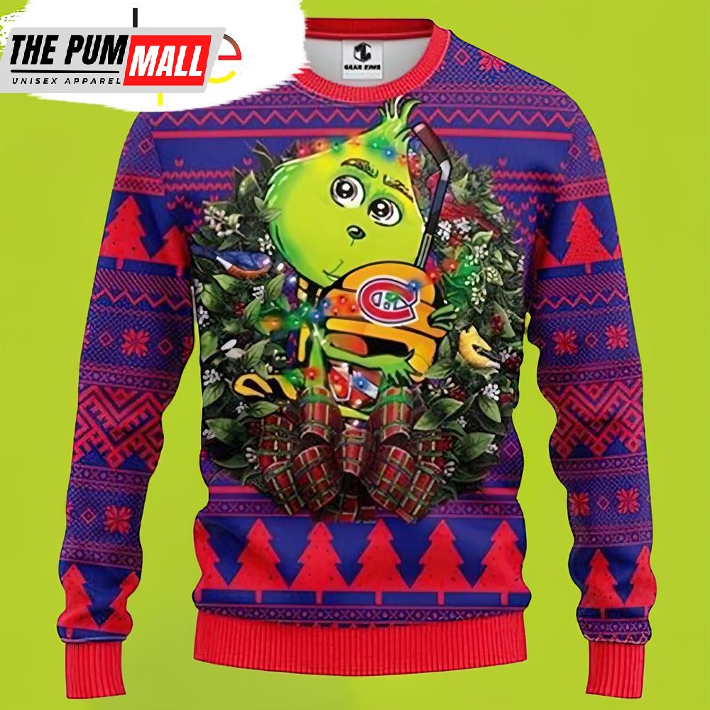 Nhl Montreal Canadiens Grinch Hug Christmas Sweater
