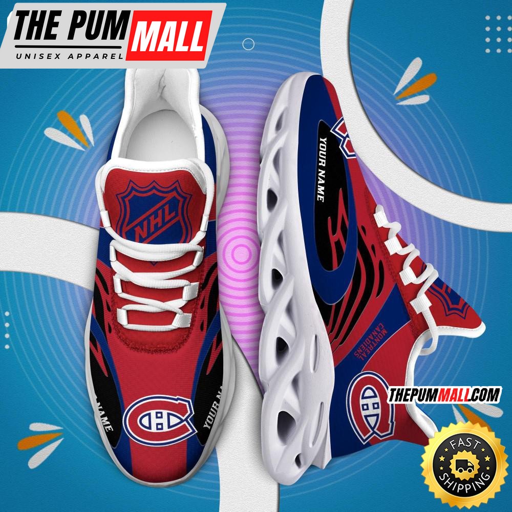 NHL Montreal Canadiens Personalized Max Soul Shoes