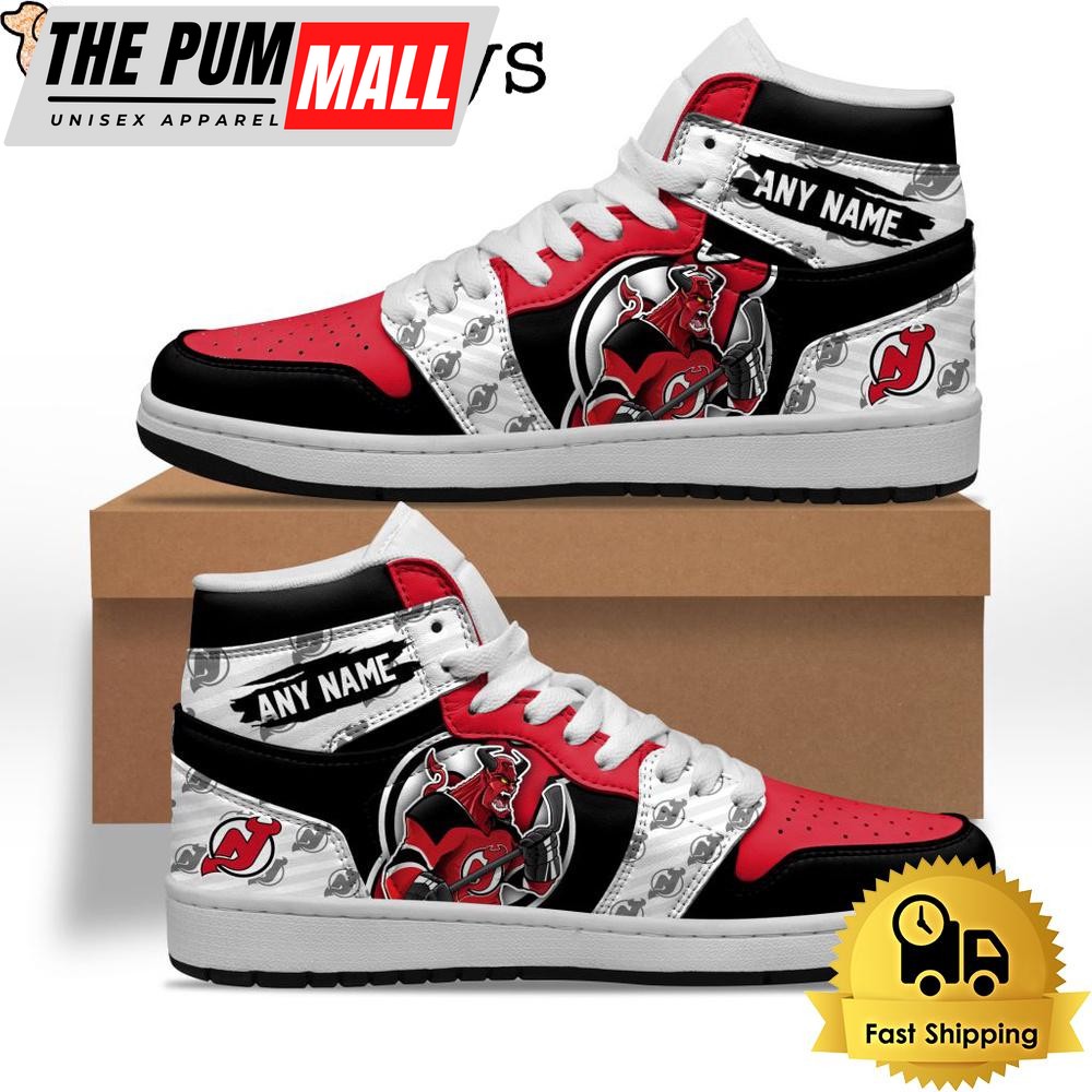 NHL New Jersey Devils Special Team Mascot Custom Air Jd 1 Shoes , Mens Sneakers