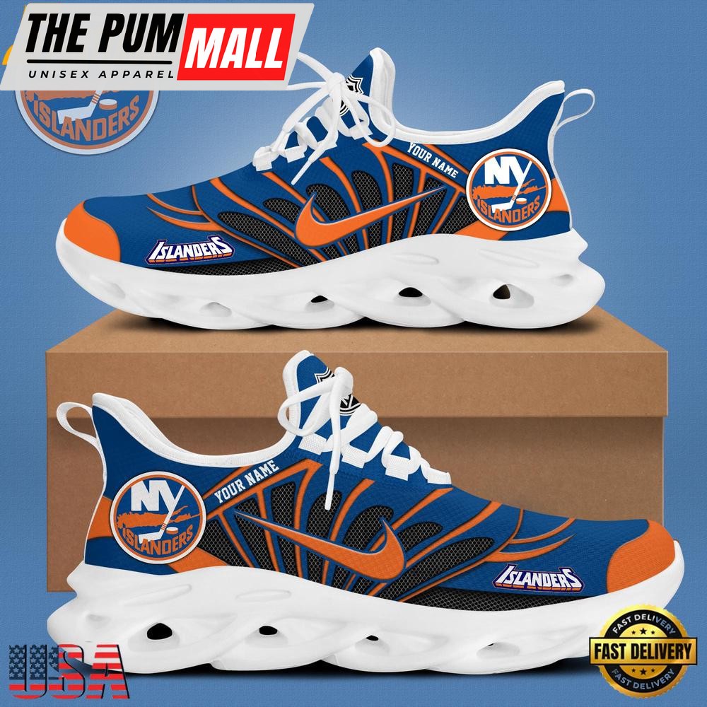 NHL New York Islanders Hockey Logo Custom Max Soul Shoes, Running Sneakers Shoes