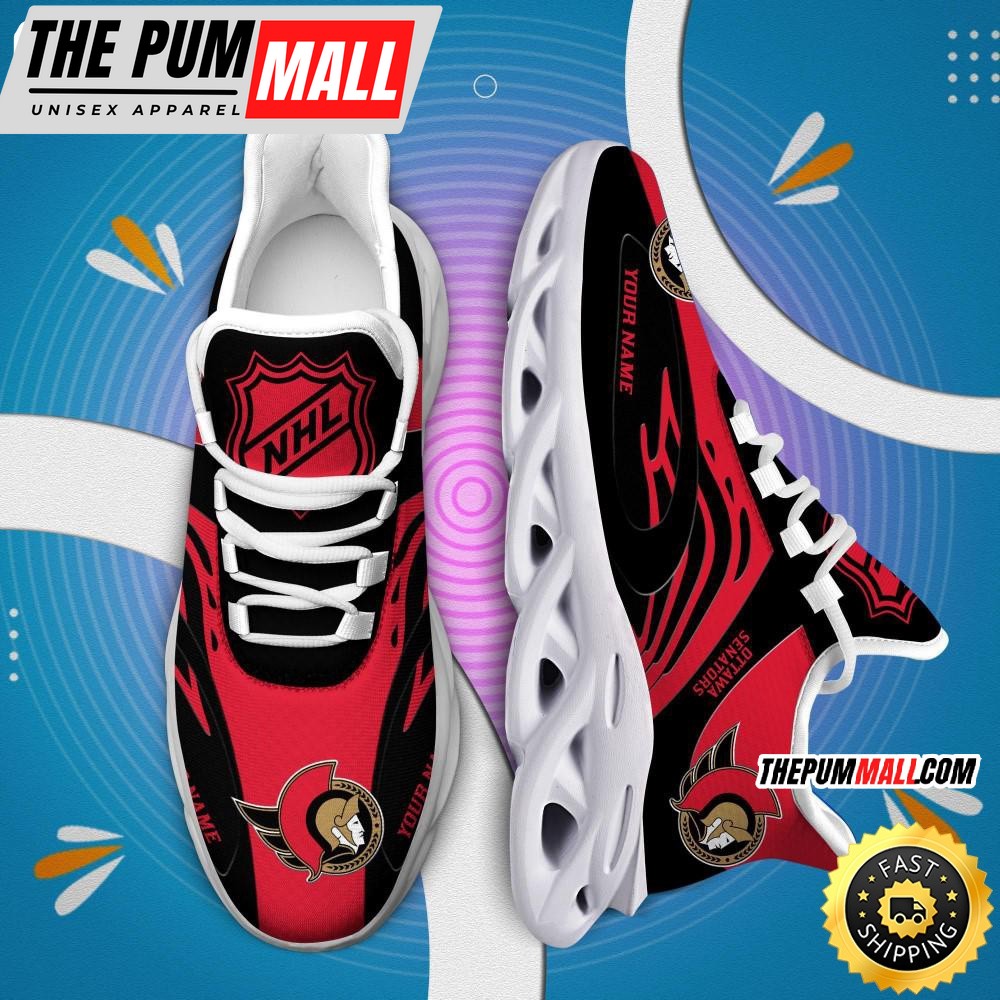 NHL Ottawa Senators Personalized Max Soul Shoes