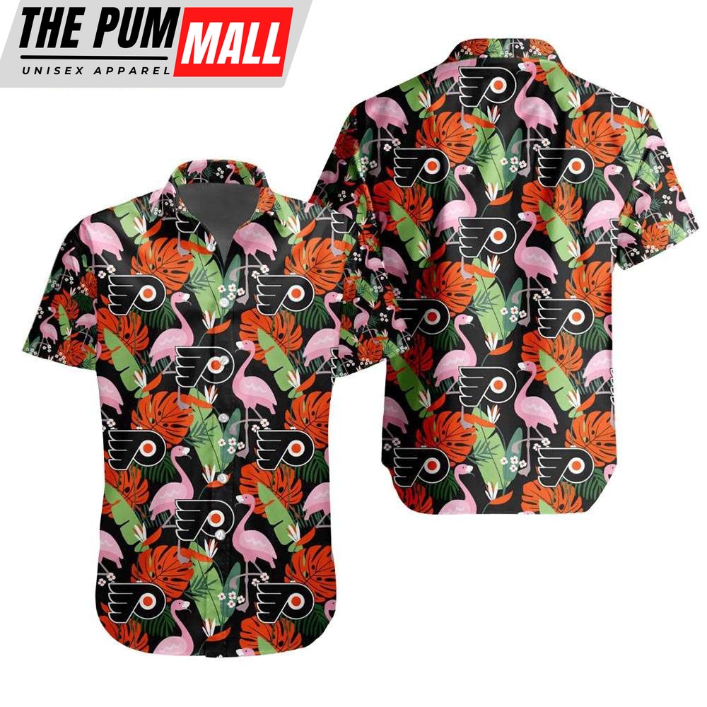 NHL Philadelphia Flyers Flamingo Tropical Hawaiian Shirt