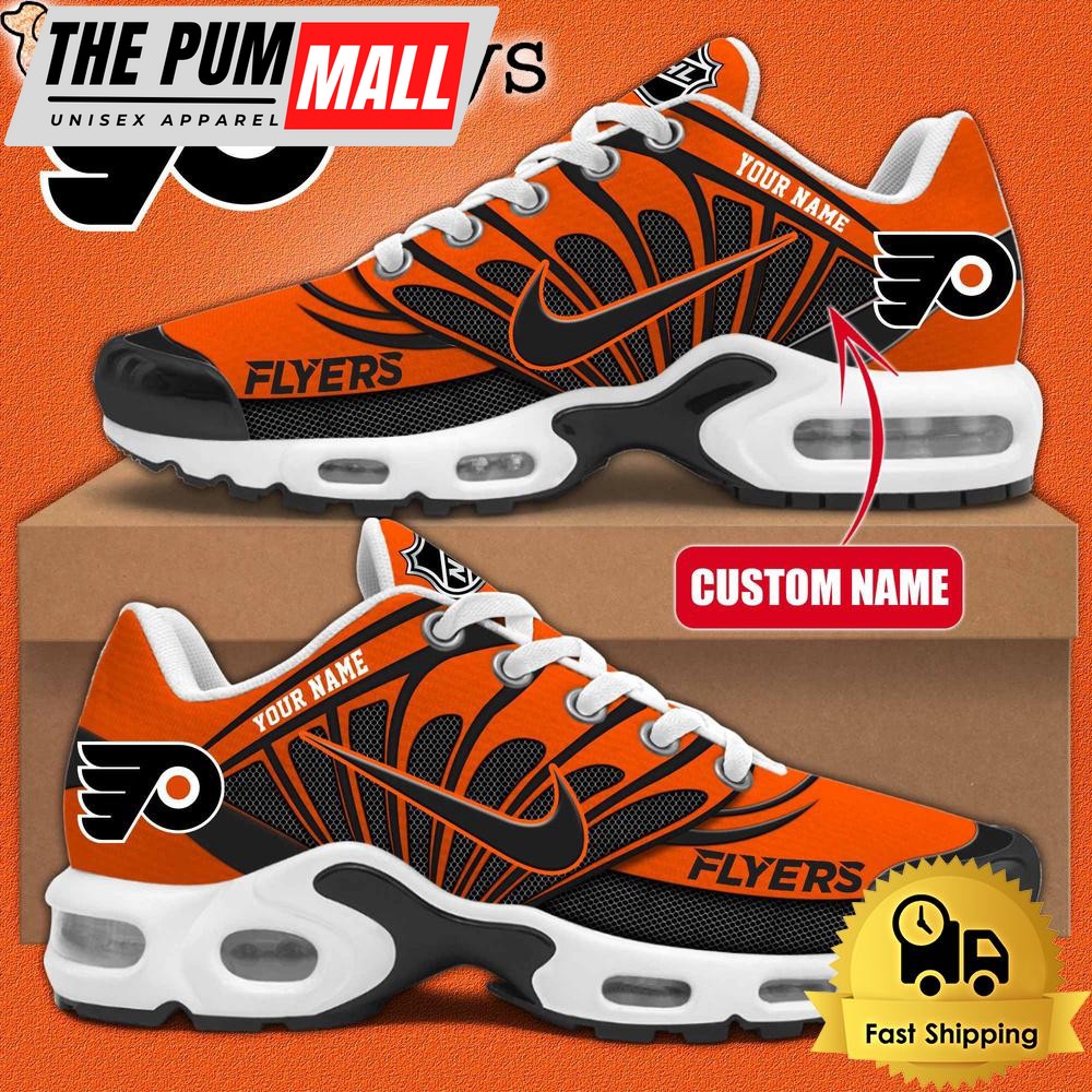 NHL Philadelphia Flyers Hockey Logo Custom Name Air Max Plus Shoes