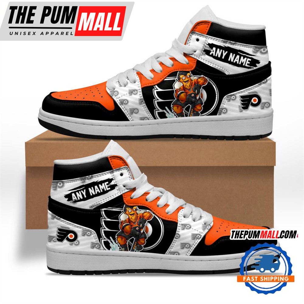 NHL Philadelphia Flyers Team Mascot Design Air Jd 1 Hightop Shoes
