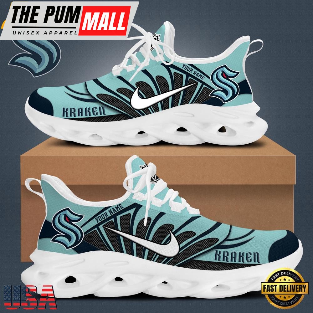 NHL Seattle Kraken Hockey Logo Custom Max Soul Shoes, Running Sneakers Shoes