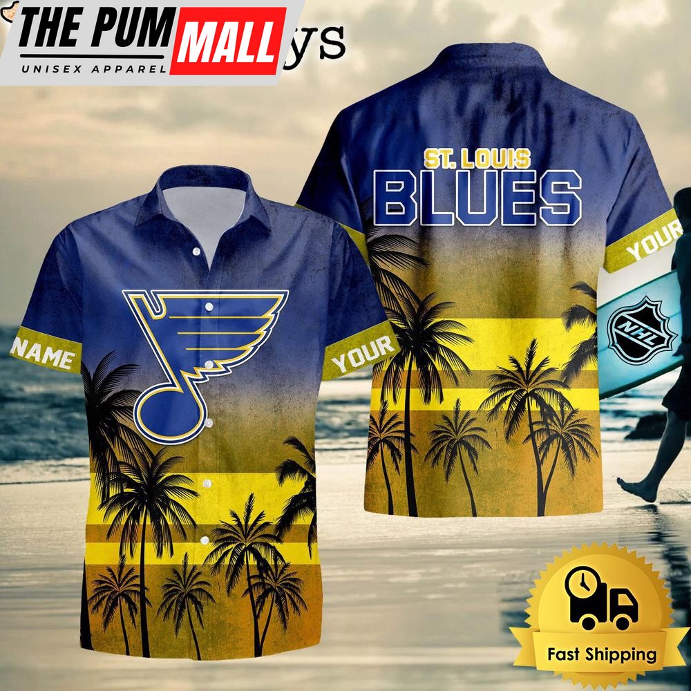 NHL St Louis Blues Special Personalized Hawaiian Shirt