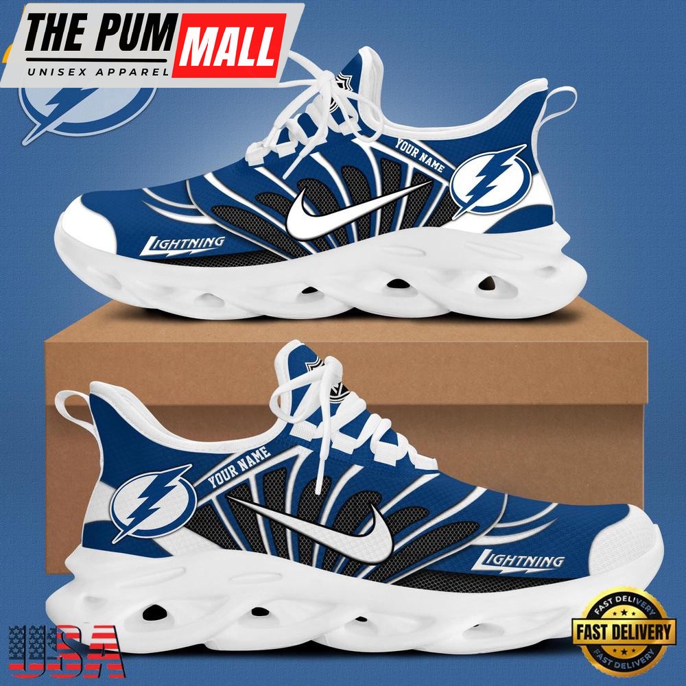 NHL Tampa Bay Lightning Hockey Logo Custom Max Soul Shoes, Running Sneakers Shoes