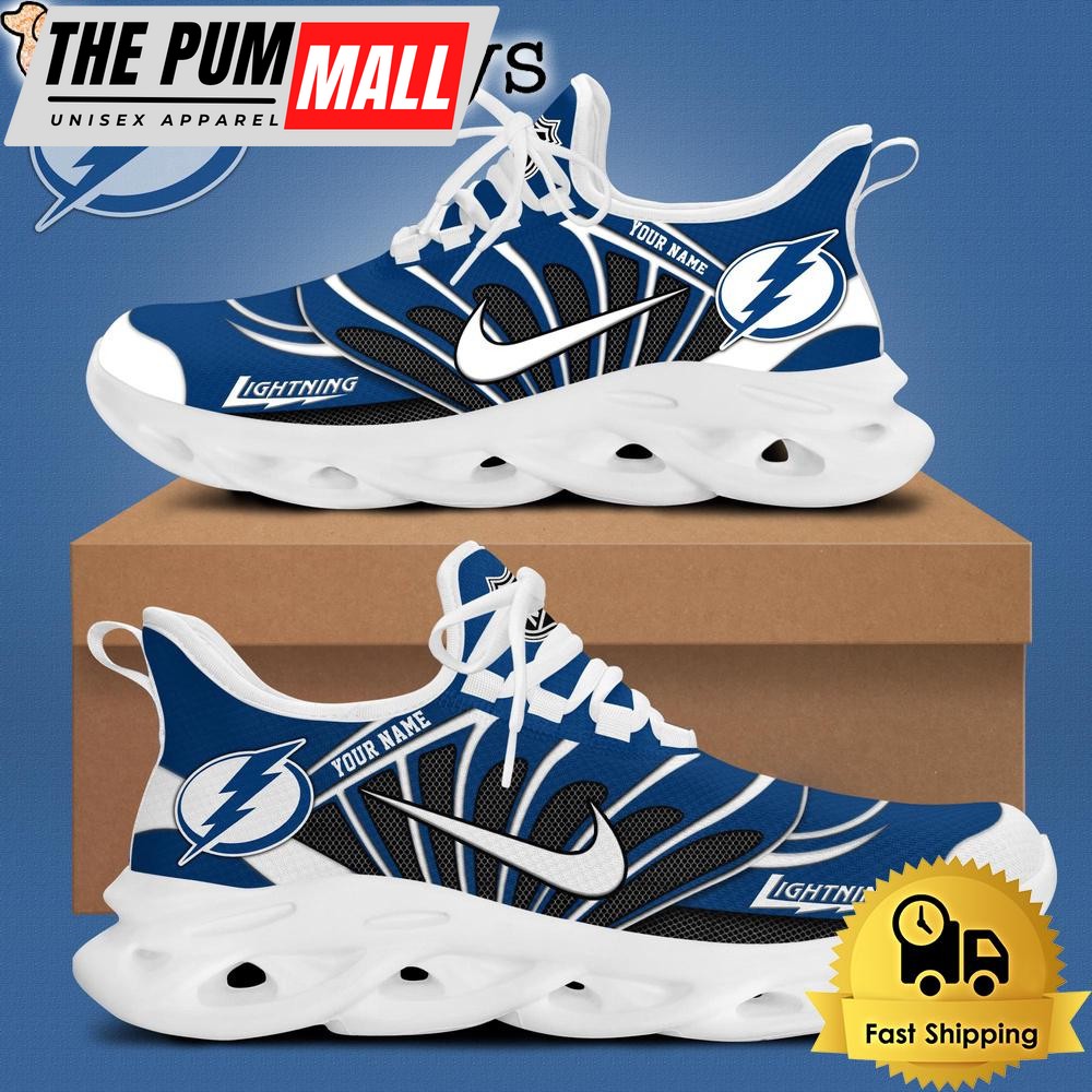 NHL Tampa Bay Lightning Hockey Logo Custom Name Max Soul Shoes