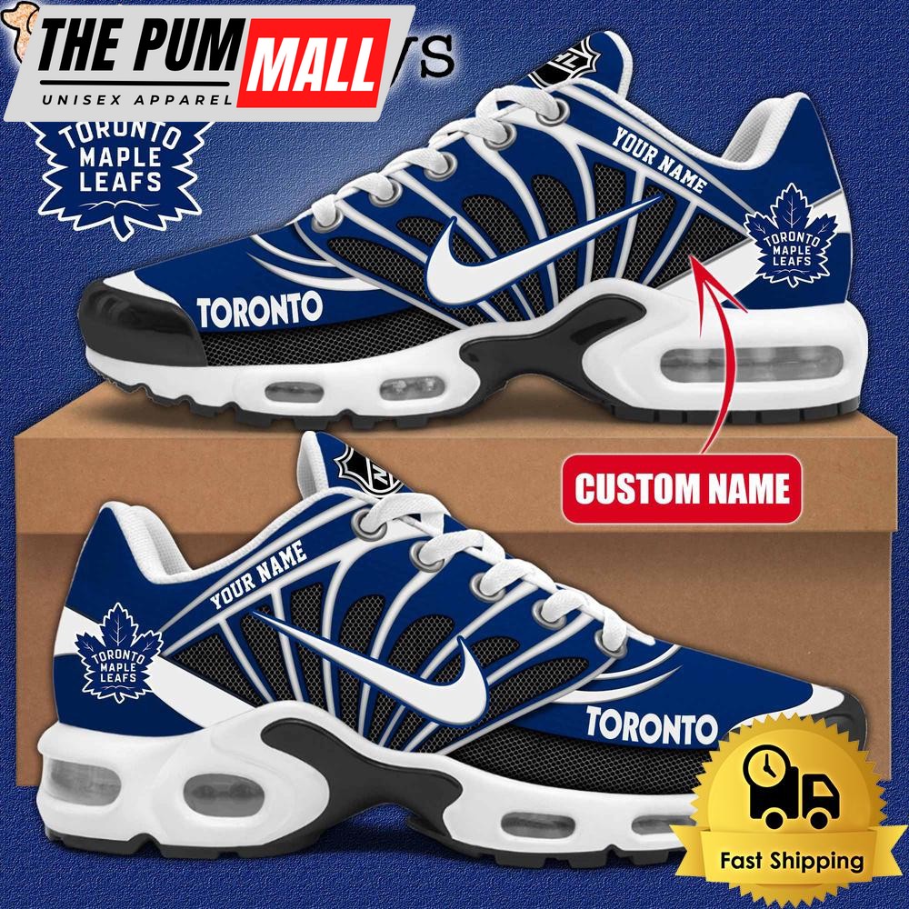 NHL Toronto Maple Leafs Hockey Logo Custom Name Air Max Plus Shoes