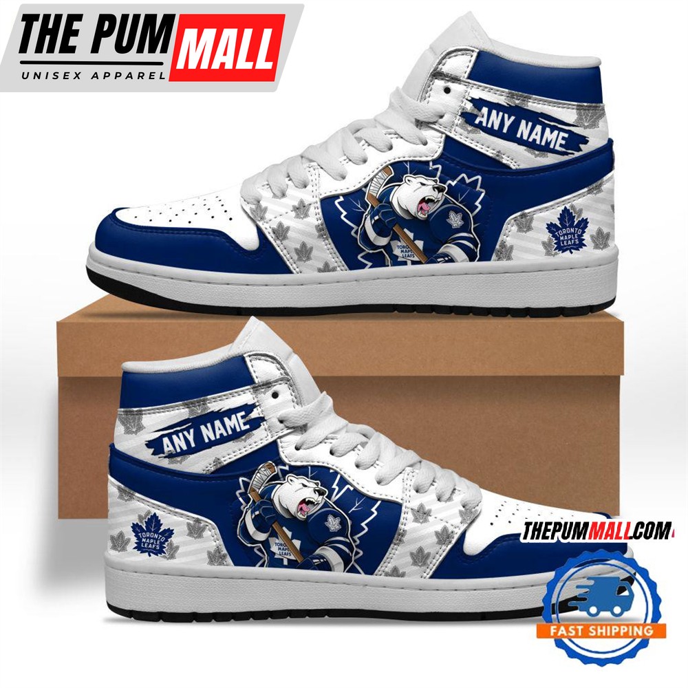 NHL Toronto Maple Leafs Team Mascot Design Air Jd 1 Hightop Shoes