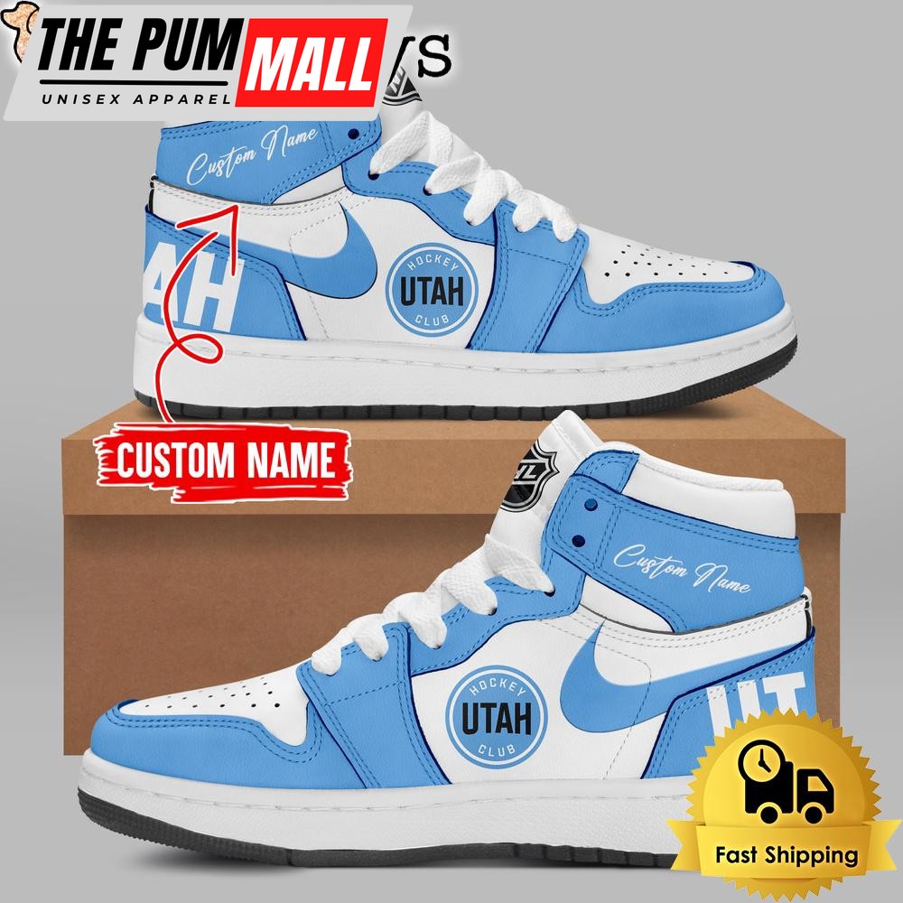 NHL Utah Hockey Club Team Logo Custom Air Jd 1 Shoes