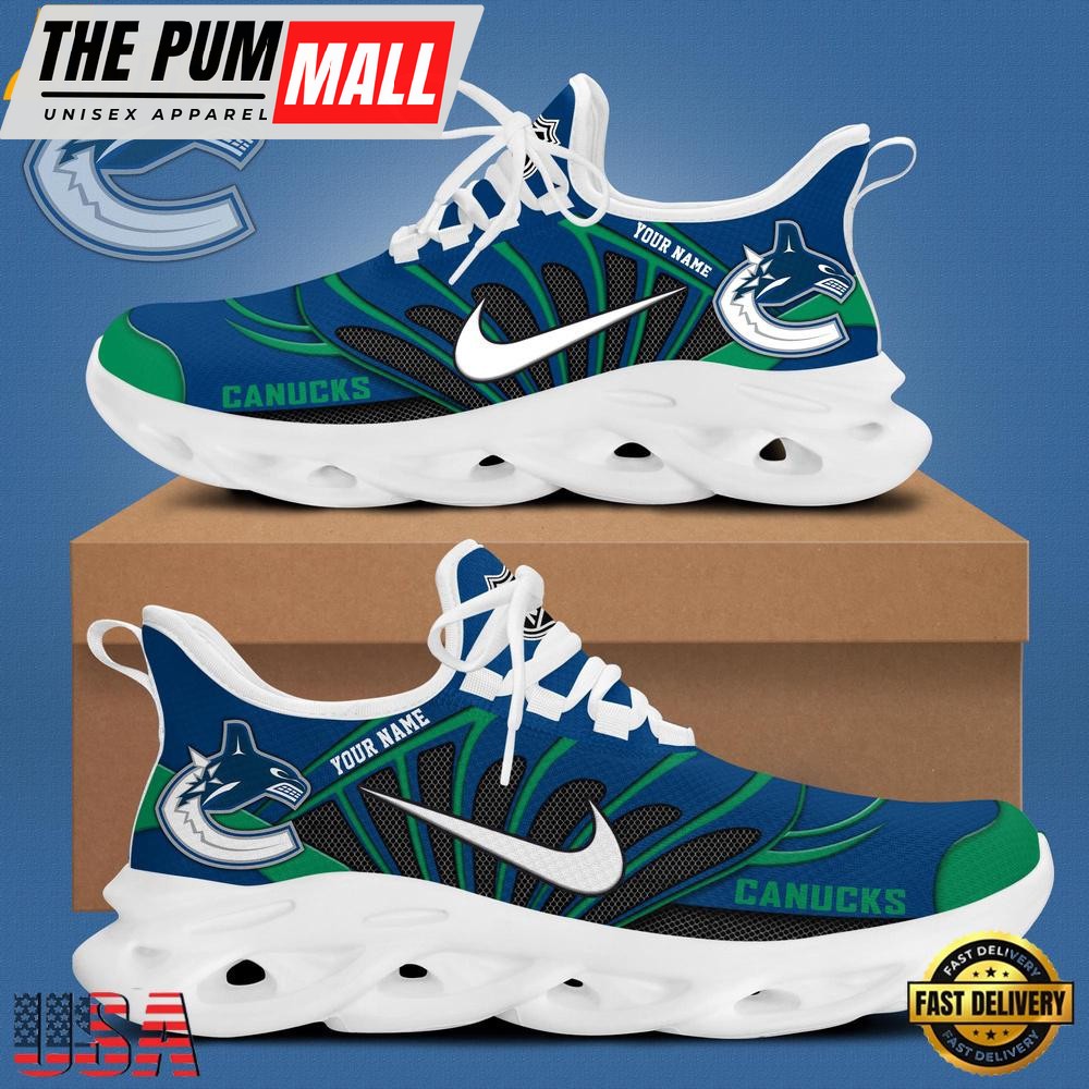 NHL Vancouver Canucks Hockey Logo Custom Max Soul Shoes, Running Sneakers Shoes