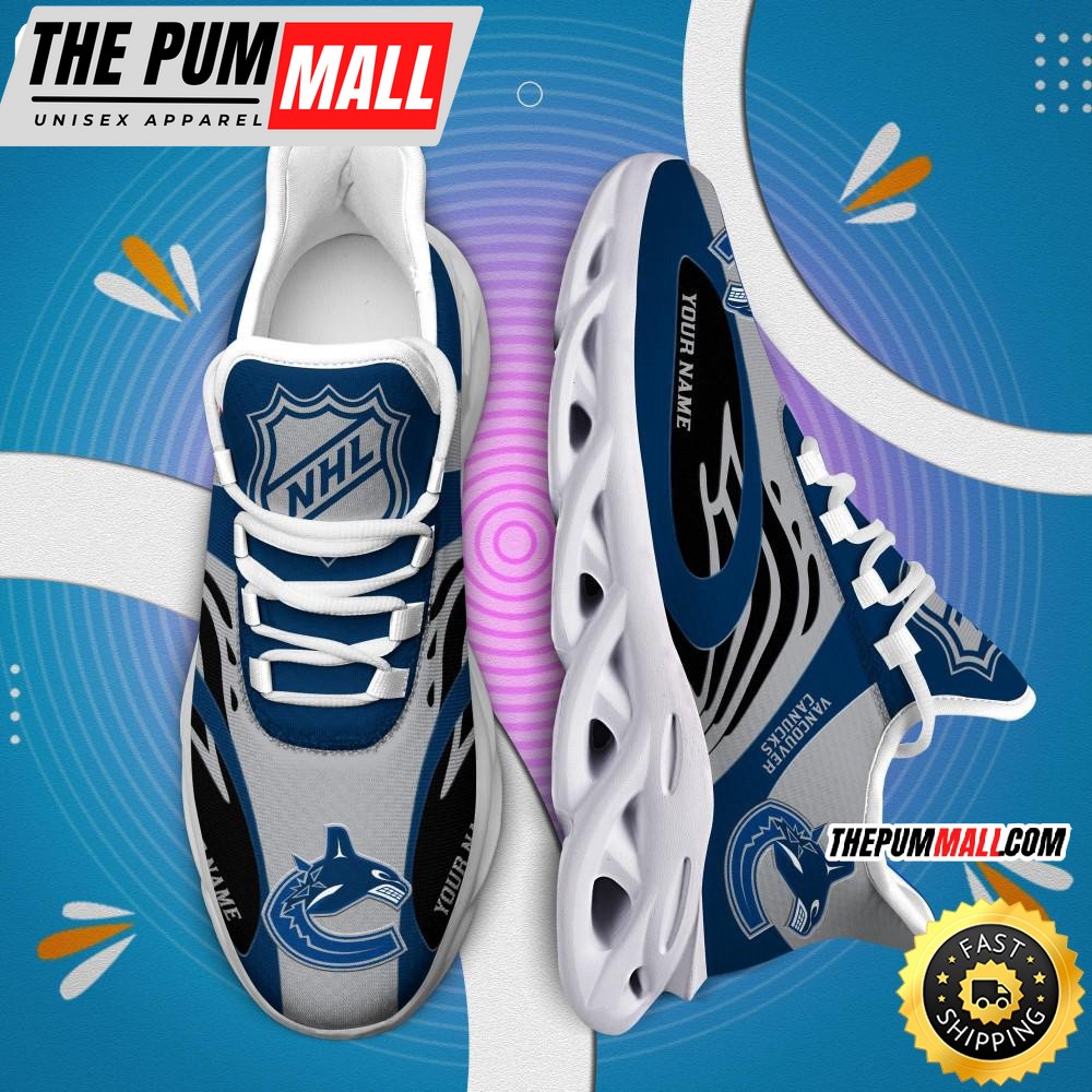 NHL Vancouver Canucks Personalized Max Soul Shoes