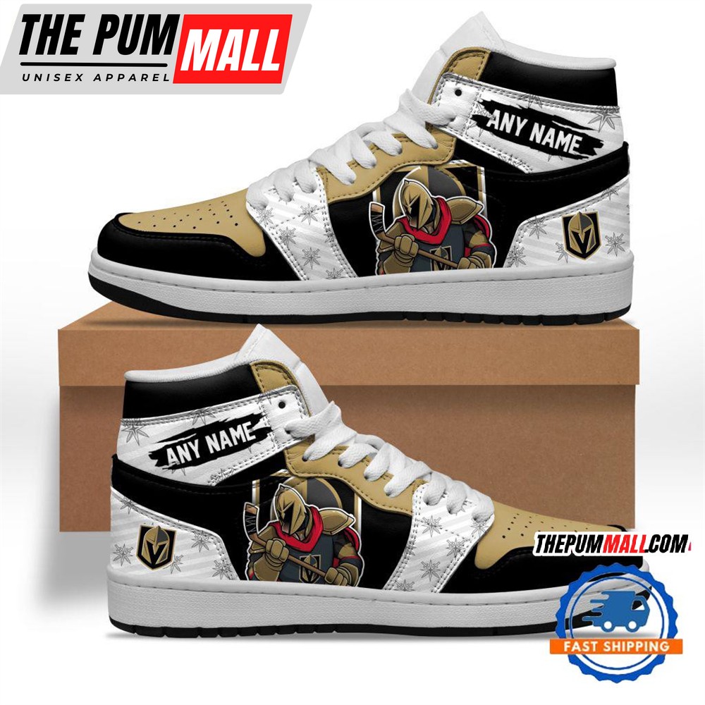 NHL Vegas Golden Knights Team Mascot Design Air Jd 1 Hightop Shoes