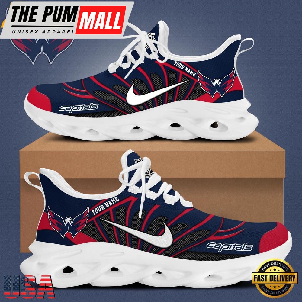 NHL Washington Capitals Hockey Logo Custom Max Soul Shoes, Running Sneakers Shoes