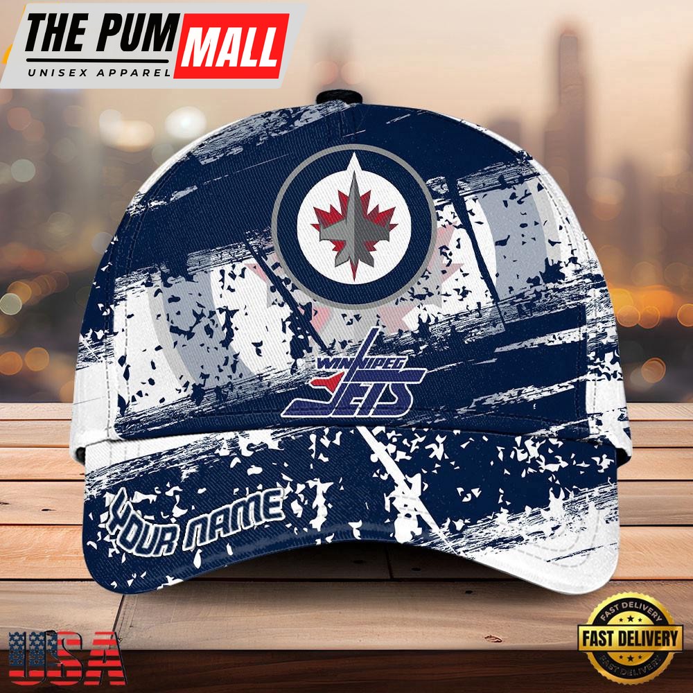 NHL Winnipeg Jets Explosive Grunge Logo 3D Print Cap – Baseball Cap Snapback Hats