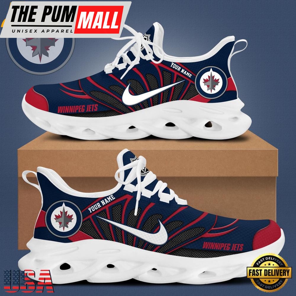 NHL Winnipeg Jets Hockey Logo Custom Max Soul Shoes, Running Sneakers Shoes