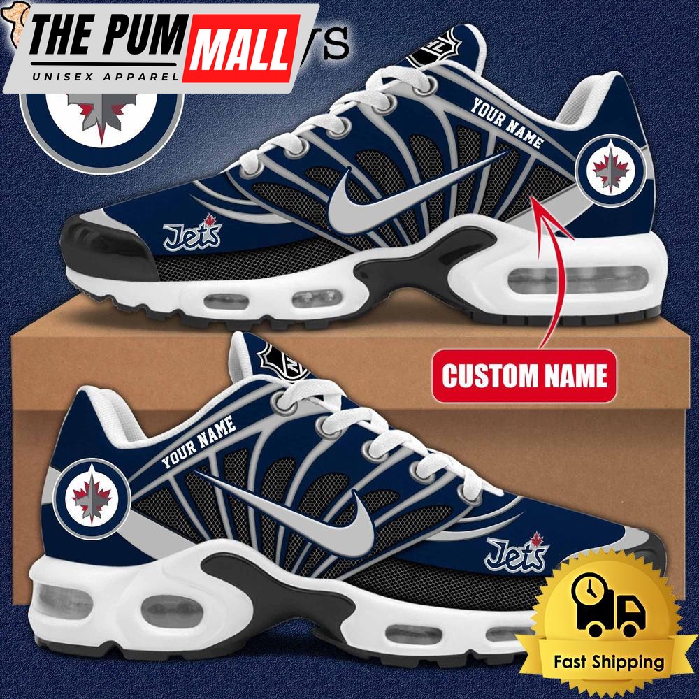NHL Winnipeg Jets Hockey Logo Custom Name Air Max Plus Shoes