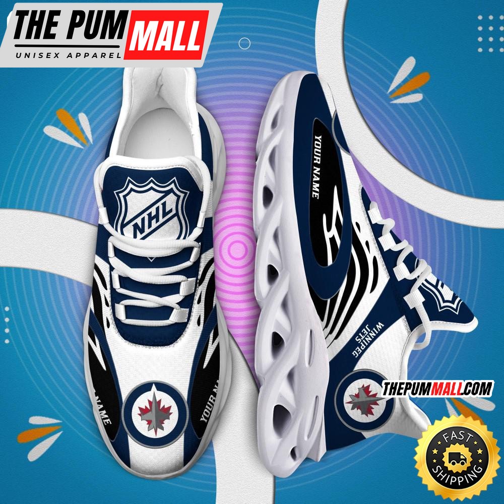 NHL Winnipeg Jets Personalized Max Soul Shoes