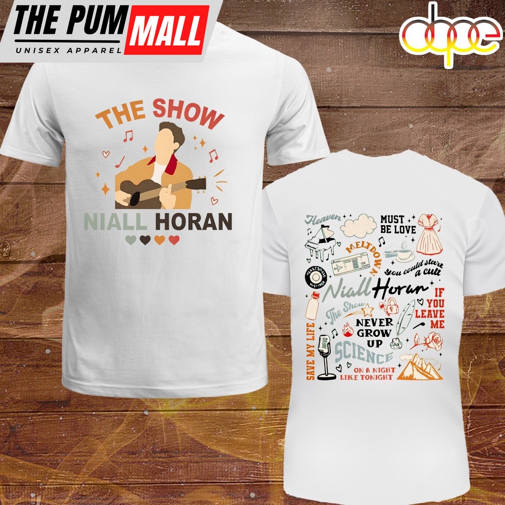Niall Horan The Show Tracklist Merch 2024 Unisex T-Shirt