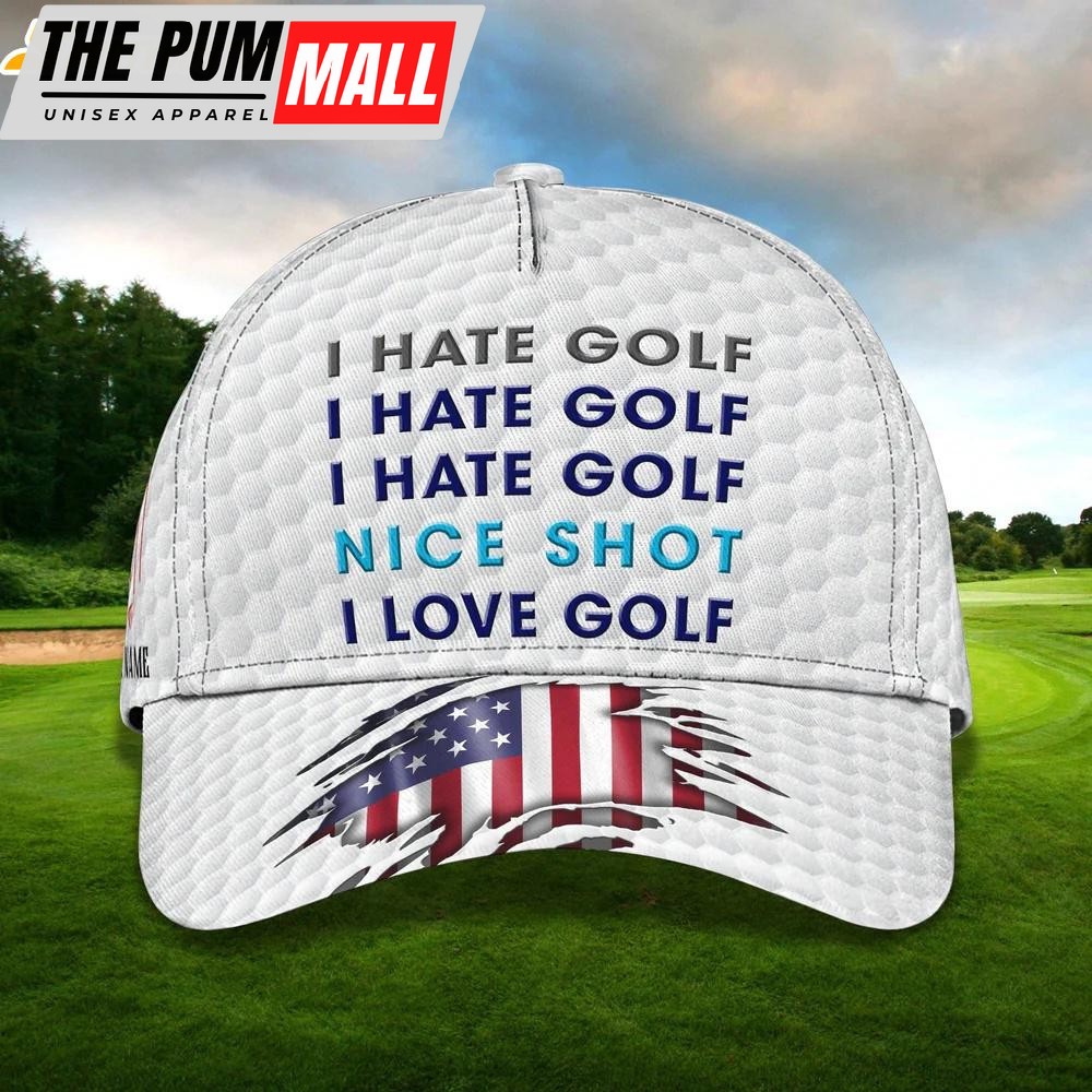 Nice Short I Love Golf Classic Baseball Cap